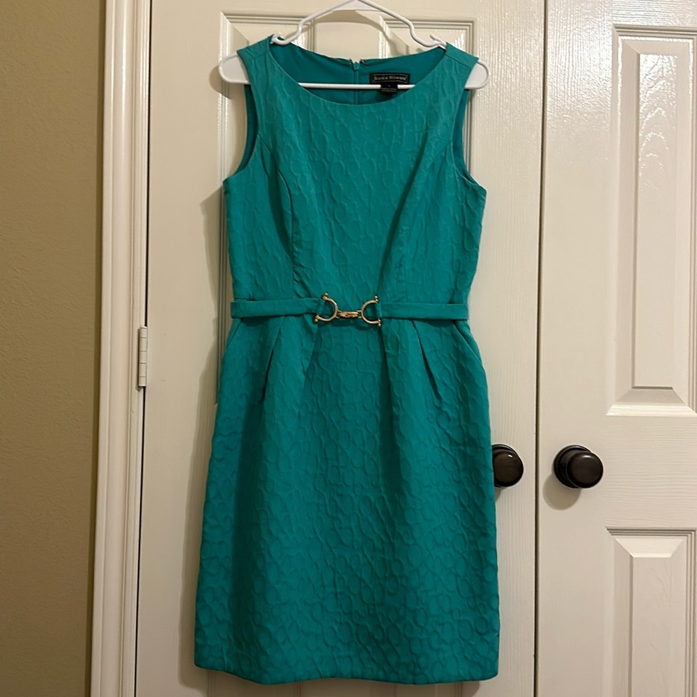 Jessica Howard turquoise shift Dress Size 8 with pockets